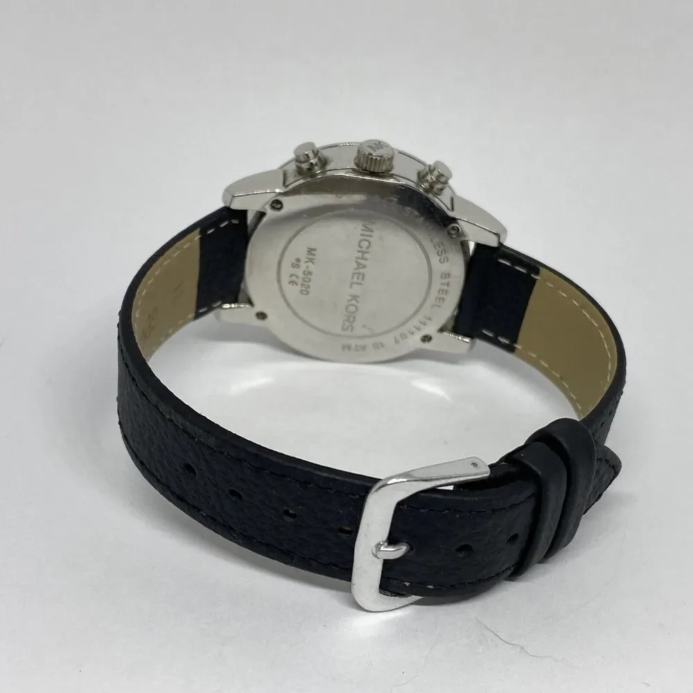 Michael Kors Ritz MK5020 Women's Black Leather Analog Dial Quartz Watch EY118 - Picture 10 of 12